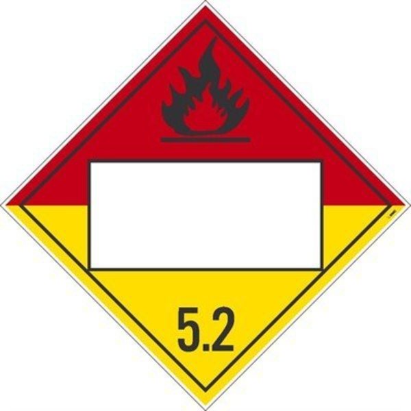 Nmc Organic Peroxide Blank 5.2 Red/Yellow, Pk50 DL18BTB50